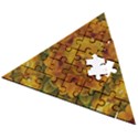 Tropical Spring Rose Flowers In A Good Mood Decorative Wooden Puzzle Triangle View2