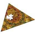 Tropical Spring Rose Flowers In A Good Mood Decorative Wooden Puzzle Triangle View3