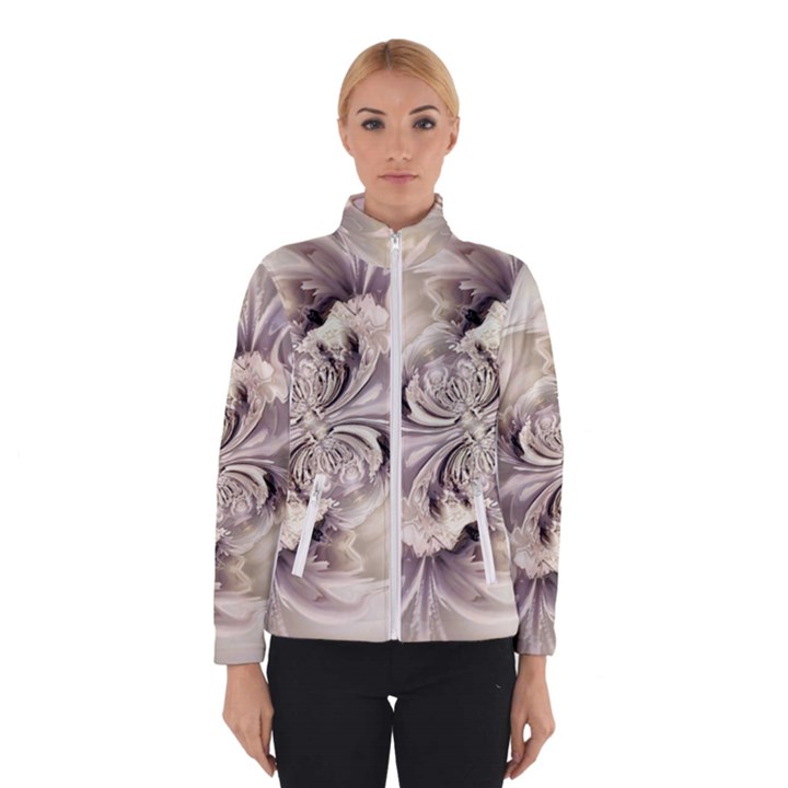 Fractal Feathers Women s Bomber Jacket