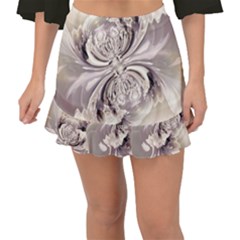 Fractal Feathers Fishtail Mini Chiffon Skirt by MRNStudios