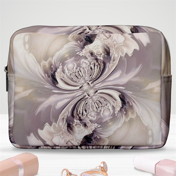 Fractal Feathers Make Up Pouch (Large)