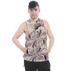 Fractal Feathers Men s Sleeveless Hoodie by MRNStudios