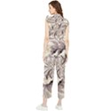 Fractal Feathers Women s Frill Top Chiffon Jumpsuit View2