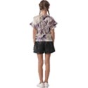 Fractal Feathers Kids  Cut Out Flutter Sleeves View2