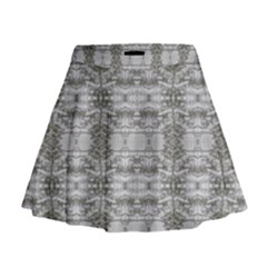 Nature Collage Seamless Pattern Mini Flare Skirt by dflcprintsclothing