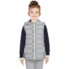 Nature Collage Seamless Pattern Kids  Hooded Puffer Vest