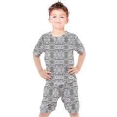 Nature Collage Seamless Pattern Kids  Tee And Shorts Set by dflcprintsclothing