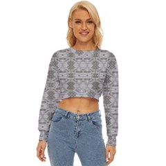 Nature Collage Seamless Pattern Lightweight Long Sleeve Sweatshirt