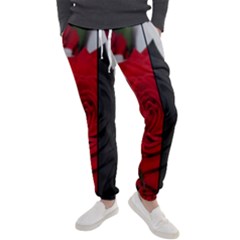 Roses Rouge Fleurs Men s Jogger Sweatpants by kcreatif