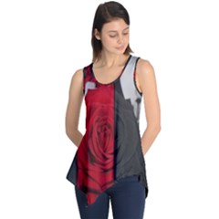 Roses Rouge Fleurs Sleeveless Tunic by kcreatif