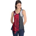 Roses Rouge Fleurs Sleeveless Tunic View1