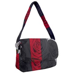 Roses Rouge Fleurs Courier Bag by kcreatif