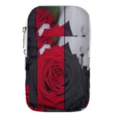 Roses Rouge Fleurs Waist Pouch (large) by kcreatif