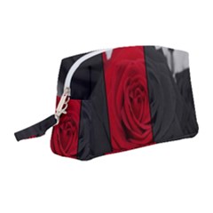 Roses Rouge Fleurs Wristlet Pouch Bag (medium)