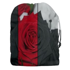 Roses Rouge Fleurs Drawstring Pouch (3xl) by kcreatif