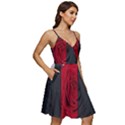 Roses Rouge Fleurs V-Neck Pocket Summer Dress  View2