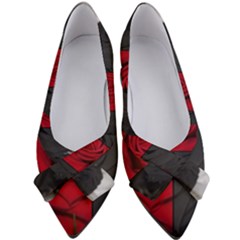 Roses Rouge Fleurs Women s Bow Heels by kcreatif