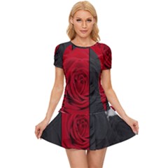 Roses Rouge Fleurs Women s Sports Wear Set