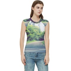 Photo Vue Sur Forêt  Women s Raglan Cap Sleeve Tee