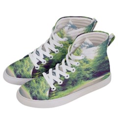 Photo Vue Sur Forêt  Women s Hi-top Skate Sneakers by kcreatif