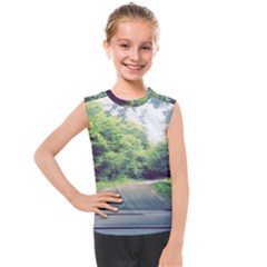 Photo Vue Sur Forêt  Kids  Mesh Tank Top by kcreatif