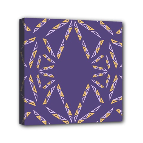 Abstract Pattern Geometric Backgrounds   Mini Canvas 6  X 6  (stretched) by Eskimos