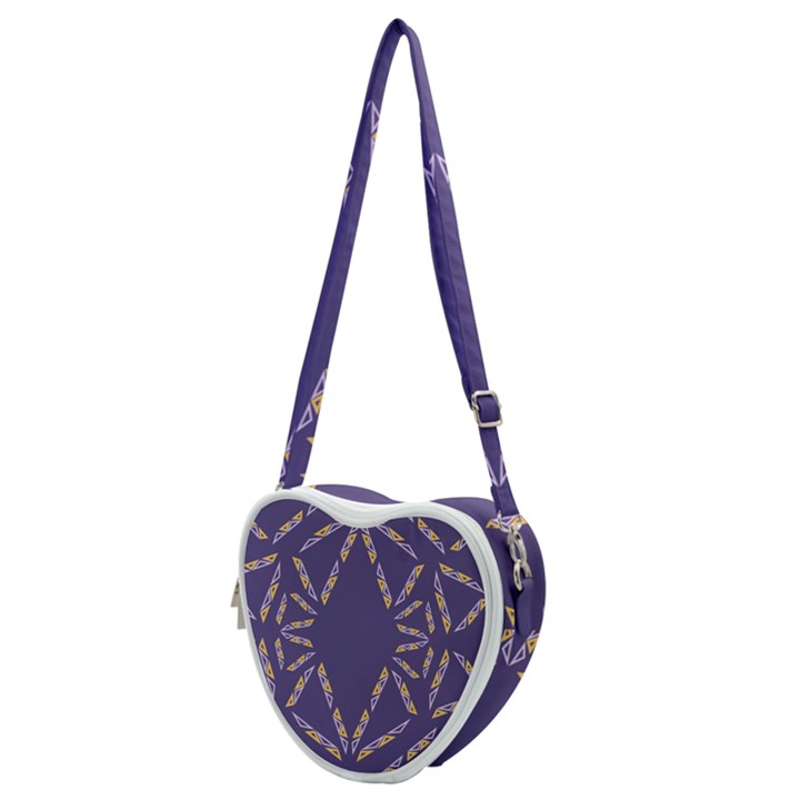 Abstract pattern geometric backgrounds   Heart Shoulder Bag