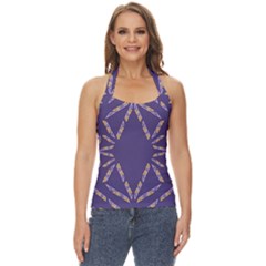 Abstract Pattern Geometric Backgrounds   Basic Halter Top