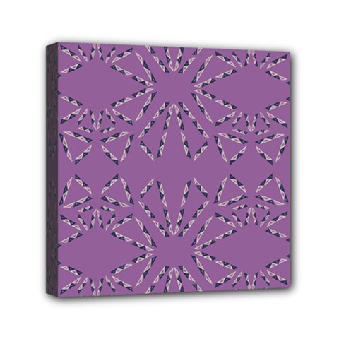 Abstract Pattern Geometric Backgrounds   Mini Canvas 6  X 6  (stretched) by Eskimos