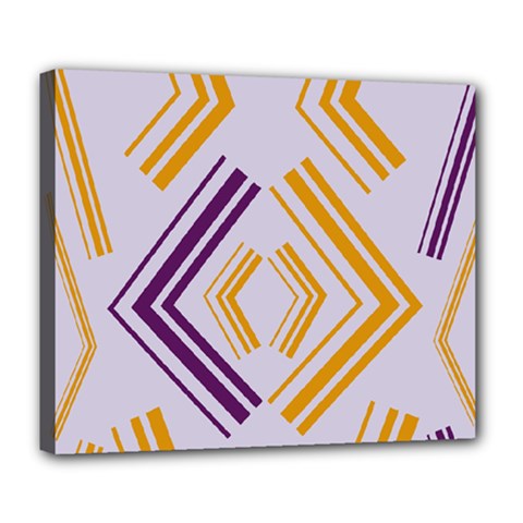 Abstract Geometric Design    Deluxe Canvas 24  X 20  (stretched) by Eskimos