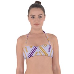 Abstract Geometric Design    Halter Bandeau Bikini Top by Eskimos