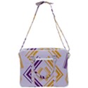 Abstract geometric design    Cross Body Office Bag View3