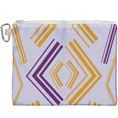 Abstract Geometric Design    Canvas Cosmetic Bag (xxxl) by Eskimos