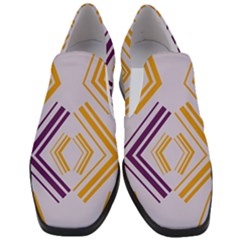 Abstract Geometric Design    Women Slip On Heel Loafers by Eskimos