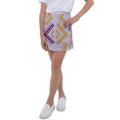 Abstract Geometric Design    Kids  Tennis Skirt by Eskimos