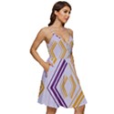 Abstract geometric design    V-Neck Pocket Summer Dress  View2