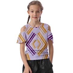 Abstract Geometric Design    Kids  Butterfly Cutout Tee