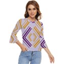 Abstract geometric design    Bell Sleeve Top View1