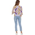 Abstract geometric design    Bell Sleeve Top View4