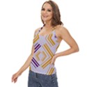 Abstract geometric design    Basic Halter Top View2