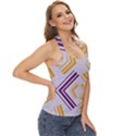 Abstract geometric design    Basic Halter Top View3