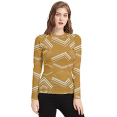 Abstract Geometric Design    Women s Long Sleeve Rash Guard