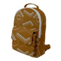 Abstract geometric design    Flap Pocket Backpack (Large) View1