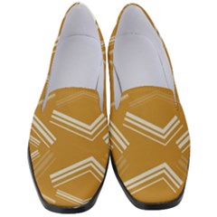 Abstract Geometric Design    Women s Classic Loafer Heels by Eskimos