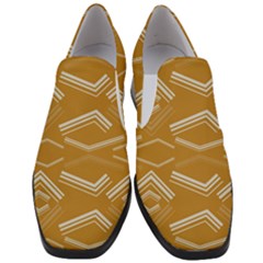 Abstract Geometric Design    Women Slip On Heel Loafers by Eskimos