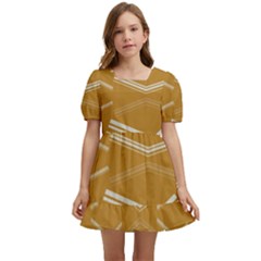 Abstract Geometric Design    Kids  Short Sleeve Dolly Dress by Eskimos