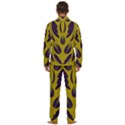 Folk flowers print Floral pattern Ethnic art Men s Long Sleeve Velvet Pocket Pajamas Set View4