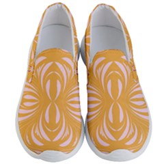 Folk Flowers Print Floral Pattern Ethnic Art Men s Lightweight Slip Ons by Eskimos