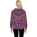 Folk flowers print Floral pattern Ethnic art Women s Lightweight Drawstring Hoodie View4