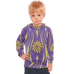 Folk Flowers Print Floral Pattern Ethnic Art Kids  Hooded Pullover by Eskimos